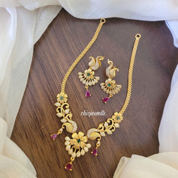 AD Necklace with Earrings