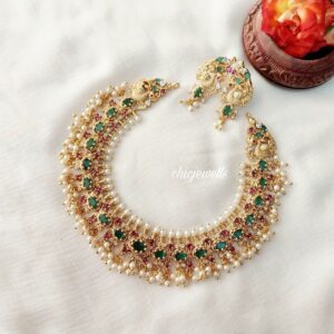 Guttapusallu Necklace with Earrings