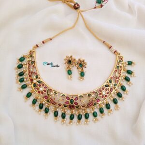 Real Kemp Necklace with Earrings