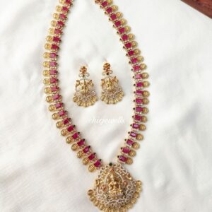 Goddess Lakshmi coin Haaram with Earrings